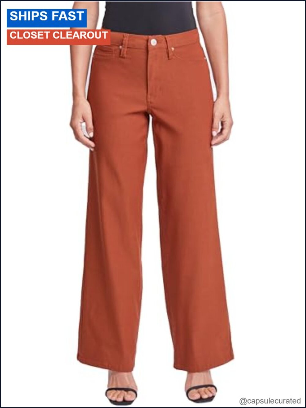YMI Hyperstretch High Rise Wide Leg Pants Relaxed Fit Stretch